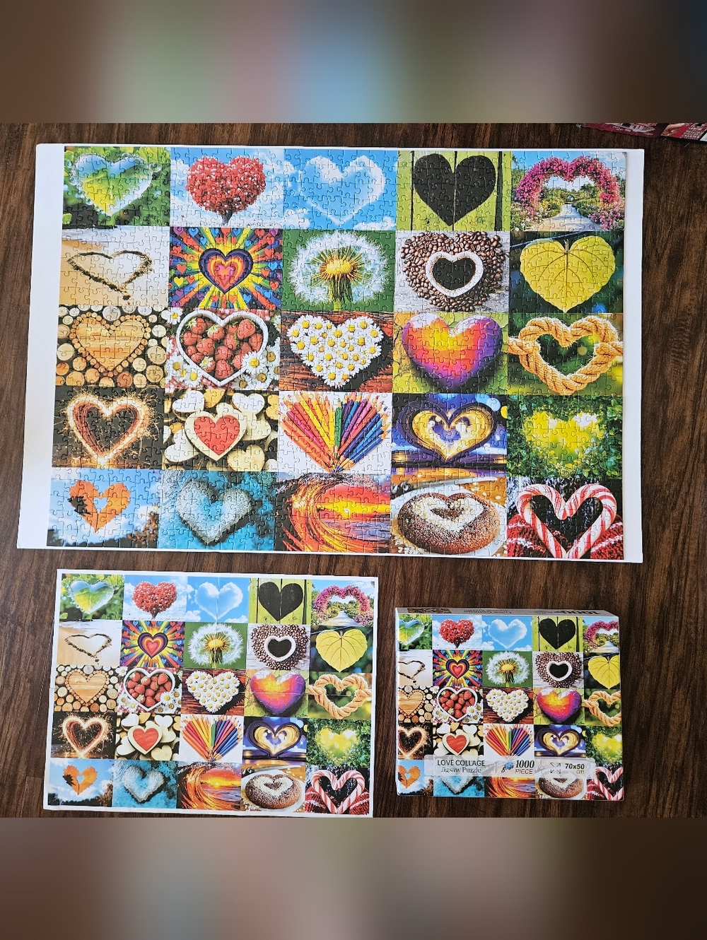 1000pc Heart Puzzle | Love Collage Jigsaw Puzzle